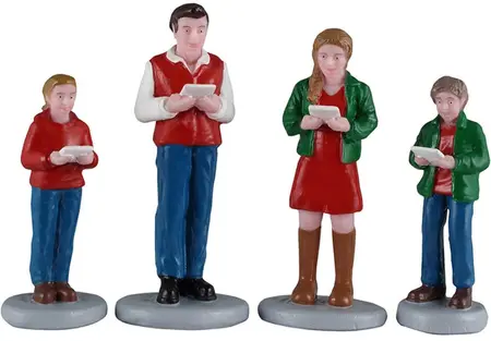 Lemax caroling family kerstdorp figuur type 4 Caddington Village 2026