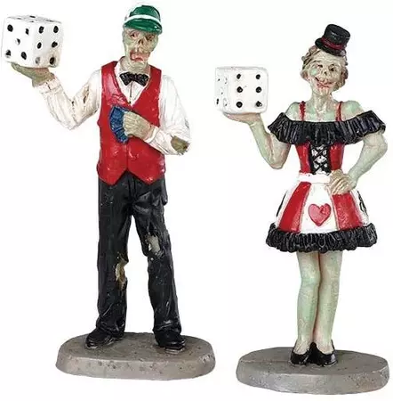 Lemax casino figurine s/2 figuur Spooky Town 2019