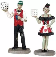 Lemax casino figurine s/2 figuur Spooky Town 2019