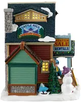 Lemax castle rock ski outfitters verlicht kersthuisje Vail Village 2026 - afbeelding 2