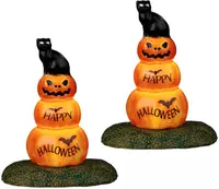 Lemax cat and pumpkin, set of 2 verlichte accessoire Spooky Town 2022
