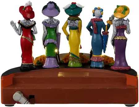 Lemax catarinas fashion show verlicht tafereel Spooky Town 2023 - afbeelding 4