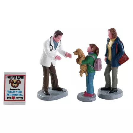 Lemax charley the vet s/4 kerstdorp figuur type 3 2018