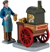Lemax chester's hot chestnuts s/2 kerstdorp figuur type 3 Caddington Village 2024