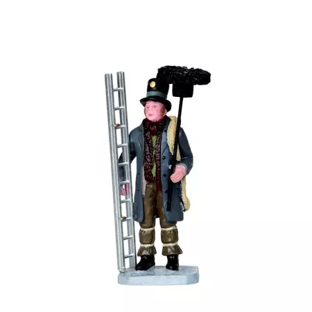 Lemax chimney sweep kerstdorp figuur type 2 Caddington Village 2013
