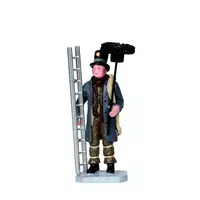 Lemax chimney sweep kerstdorp figuur type 2 Caddington Village 2013