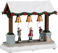 Lemax christmas bells are ringing bewegend kerstdorp tafereel Caddington Village 2026 - afbeelding 1