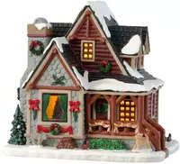 Lemax christmas cabin verlicht kersthuisje Vail Village 2023 - afbeelding 1