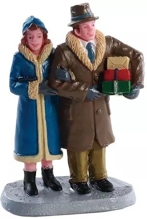 Lemax christmas couple kerstdorp figuur type 2 Caddington Village 2018