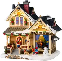 Lemax christmas eve at grandma's verlicht kersthuisje Caddington Village 2024 - afbeelding 1