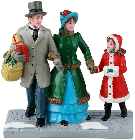 Lemax christmas eve shopping kerstdorp figuur type 3 Caddington Village 2024