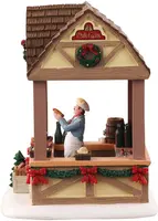 Lemax christmas market bratwurst verlicht kerstdorp tafereel Caddington Village 2022 - afbeelding 3