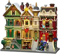 Lemax christmas on victoria street verlichte facade Caddington Village 2026