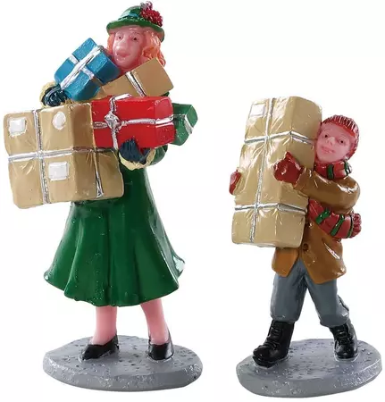 Lemax christmas rush s/2 kerstdorp figuur type 2 Caddington Village 2018