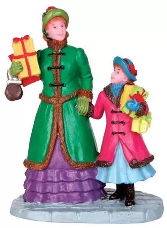 Lemax christmas shopping kerstdorp figuur type 2 Caddington Village 2014