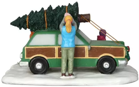 Lemax christmas tree transport kerstdorp tafereel Jukebox Junction 2014 - afbeelding 3