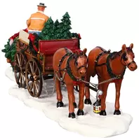 Lemax christmas tree wagon s/2 kerstdorp tafereel Caddington Village 2004 - afbeelding 2