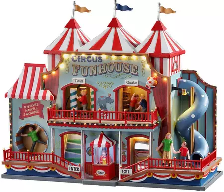 Lemax circus funhouse bewegende kermisattractie Carnival 2020