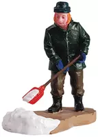 Lemax clearing a path kerstdorp figuur type 1 Plymouth Corners 2005