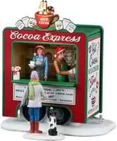 Lemax cocoa express s/2 verlicht kerstdorp tafereel 2024 - afbeelding 1