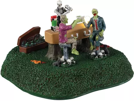 Lemax coffin bar bewegend tafereel Spooky Town 2023