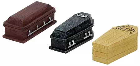 Lemax coffins s/3 accessoire Spooky Town 2007