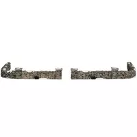 Lemax colonial stone wall s/10 kerstdorp tafereel 1999