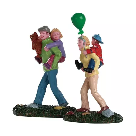 Lemax coming home from the fair s/2 kerstdorp figuur type 4 2018