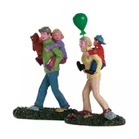 Lemax coming home from the fair s/2 kerstdorp figuur type 4 2018