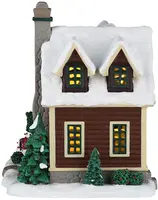 Lemax cozy forest cabin verlicht kersthuisje Vail Village 2026 - afbeelding 3