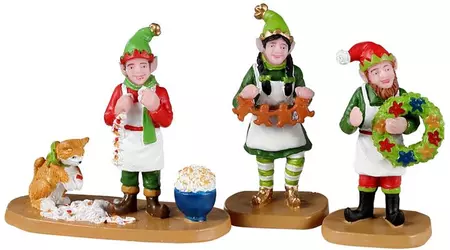 Lemax crafty elves s/3 kerstdorp figuur type 5 Santa's Wonderland 2022