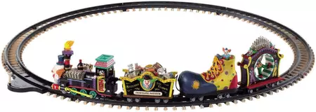 Lemax crazy clown express bewegende trein Spooky Town 2019