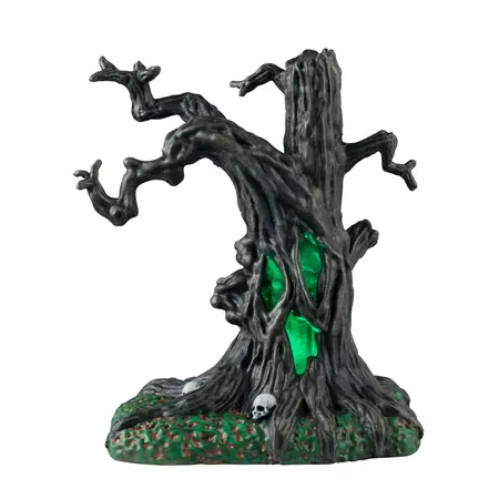 Lemax creepy tree verlicht tafereel Spooky Town 2024 - afbeelding 5