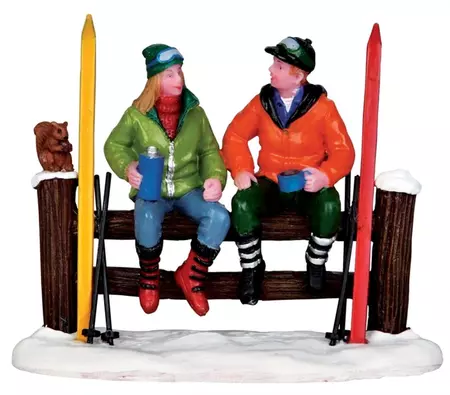 Lemax cross-country coffee break kerstdorp figuur type 4 Vail Village 2013