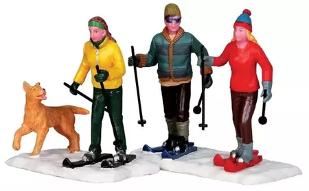Lemax cross-country friends s/2 kerstdorp figuur type 4 Vail Village 2013