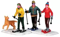 Lemax cross-country friends s/2 kerstdorp figuur type 4 Vail Village 2013