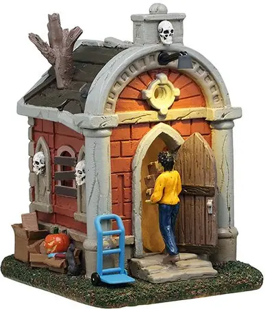 Lemax crypt move in verlicht tafereel Spooky Town 2025