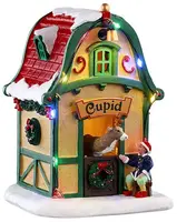 Lemax cupid's den, verlicht kerstdorp tafereel Santa's Wonderland 2025 - afbeelding 1