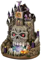 Lemax cursed ruins huisje Spooky Town met rook effecten 2025