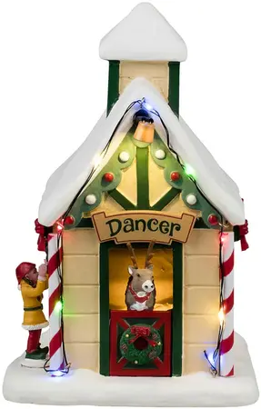 Lemax dancer's den verlicht kerstdorp tafereel Santa's Wonderland 2024 - afbeelding 5