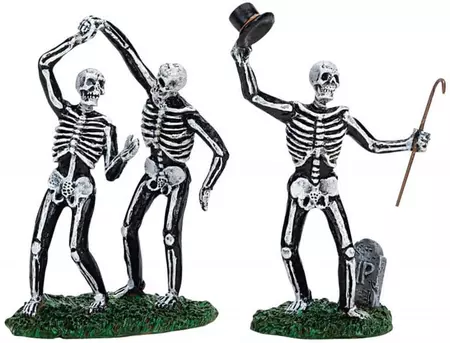 Lemax dancing skeletons s/2 halloween figuur Spooky Town 2007