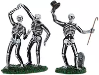 Lemax dancing skeletons s/2 halloween figuur Spooky Town 2007