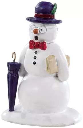 Lemax dapper & debonair snowman kerstdorp figuur type 1 Caddington Village 2019 - afbeelding 1