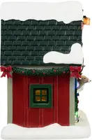 Lemax dasher's den verlicht kerstdorp tafereel Santa's Wonderland 2024 - afbeelding 2