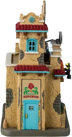 Lemax day of the dead emporium verlicht huisje Spooky Town 2024 - afbeelding 2