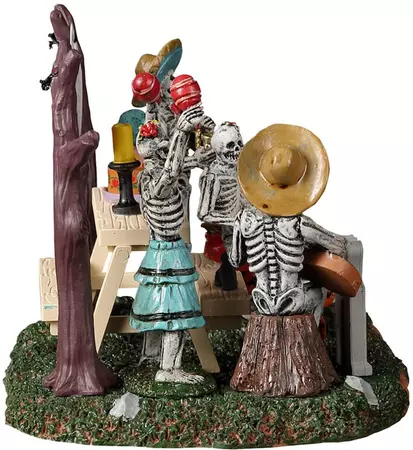 Lemax day of the dead party tafereel Spooky Town 2022 - afbeelding 2