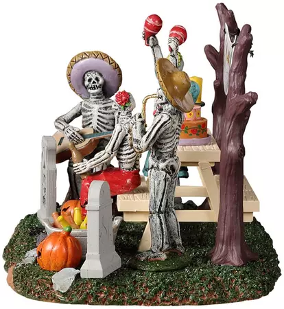 Lemax day of the dead party tafereel Spooky Town 2022 - afbeelding 3