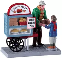 Lemax delivery bread cart kerstdorp figuur type 4 Caddington Village 2019