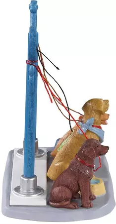 Lemax dog parking kerstdorp tafereel Caddington Village  2021 - afbeelding 2