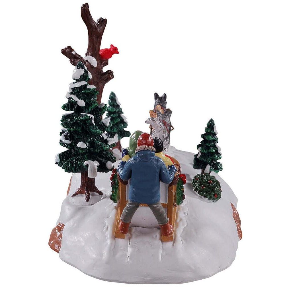 Lemax dog sledding afternoon kerstdorp tafereel Vail Village 2021 kopen